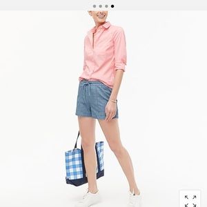 J crew factory Chambray Drawstring Shorts